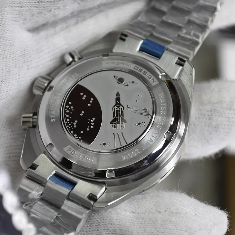 Pagani Design Speedmaster Sports Two-tone Men's Watch-  PD-1701